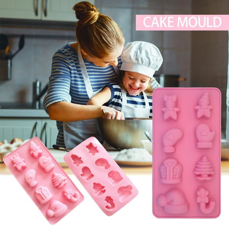 Fragarn Silicone Cake 8 with Christmas Hat Snowman Chocolate Christmas Gift
