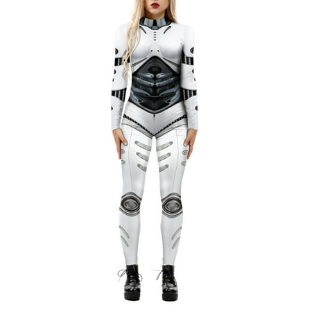 Comfy Jumpsuits For Women Skeleton Robot 3D Printing Bodysuit Zipper Back Full Body Bodysuit Romper White XL
Comfy Jumpsuits For Women Skeleton Robot 3D Printing Bodysuit Zipper Back Full Body Bodysuit Romper White XL