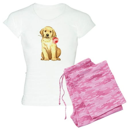 CafePress - Yellow Lab Rose - Women s Light Pajamas