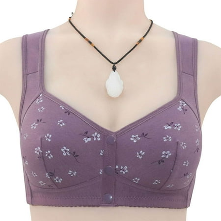 Miluxas Clearance Woman s Embroidered Glossy Comfortable Breathable Bra Underwear No Rims Purple 48
Miluxas Clearance Woman s Embroidered Glossy Comfortable Breathable Bra Underwear No Rims Purple 48