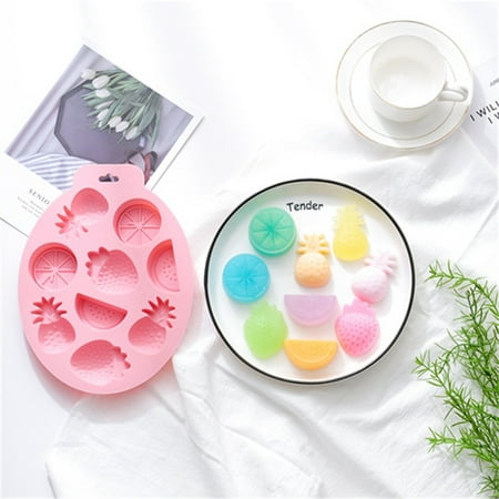 NEGJ Fruit Modeling Silicone Mold DIY Chocolate Baking Tool Cake Mold Ice Mold
