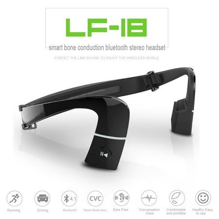 [해외] S.Wear LF-18 Bone Conduction Bluetooth 4.1 Stereo Headset Waterproof Neck-strap NFC sports Earphone Hands-free