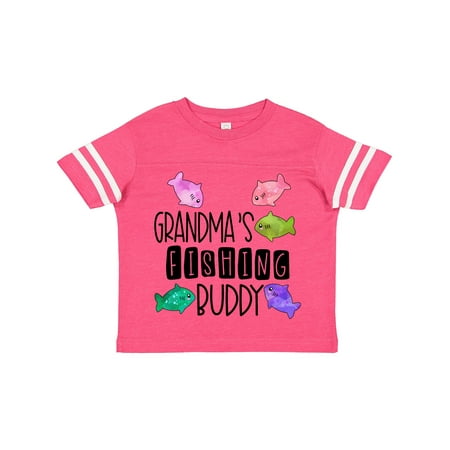 Inktastic Grandma s Fishing Buddy with Colorful Fish Gift Toddler Boy or Toddler Girl T-Shirt
Inktastic Grandma s Fishing Buddy with Colorful Fish Gift Toddler Boy or Toddler Girl T-Shirt