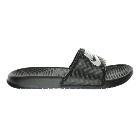 Nike Women s Benassi JDI Slides Black/White 343881-011
