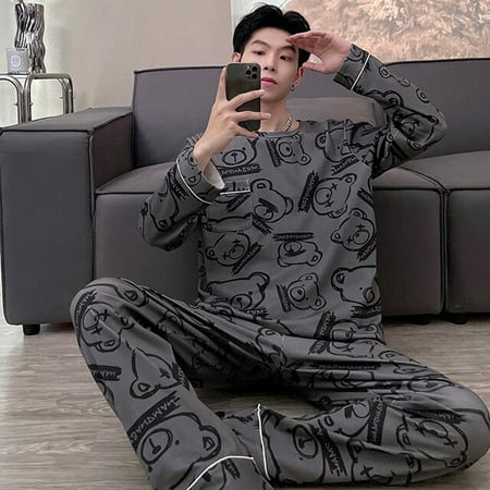 QWZNDZGR Winter Men Sleepwear Cotton Pijama Round Neck Pajama Sets Long Sleeve Sleep Clothes Male 2 Pieces Sets Home Suits Pyjamas Men s
QWZNDZGR Winter Men Sleepwear Cotton Pijama Round Neck Pajama Sets Long Sleeve Sleep Clothes Male 2 Pieces Sets Home Suits Pyjamas Men s
