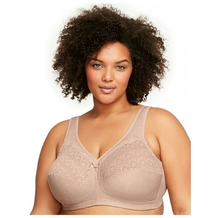 Glamorise Full Figure Plus Size MagicLift Moisture Control Bra Wirefree #1064
Glamorise Full Figure Plus Size MagicLift Moisture Control Bra Wirefree #1064