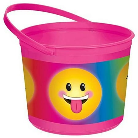LOL Emoji Emoticons Cute Kids Birthday Party Jumbo Favor Container Bucket