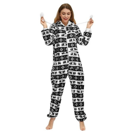 Tangnade Jumpsuit For Women Plus Size Womens Fleece Pajamas Sleepwear Christmas Pajamas Hooded Rompers Clubwear Nightwear Plush Onesie Stylish Clothing
Tangnade Jumpsuit For Women Plus Size Womens Fleece Pajamas Sleepwear Christmas Pajamas Hooded Rompers Clubwear Nightwear Plush Onesie Stylish Clothing