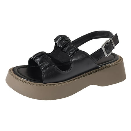 Kenklcie 2023 Big Head Buckle Beach Sandals Women S Pleated One Word With Thick Bottom Sandals Women
Kenklcie 2023 Big Head Buckle Beach Sandals Women S Pleated One Word With Thick Bottom Sandals Women