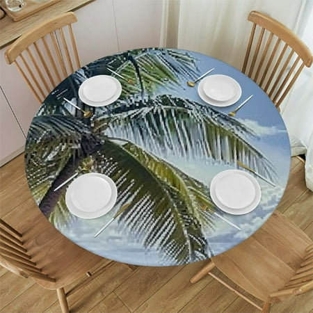 SHERONV Palm Tree Beach Boat Round Table Cover Stain Resistant Washable Indoor Outdoor Tablecloth Kitchen Dining Wedding Parties Picnic Camping 100% Polyester Fiber 54-58
SHERONV Palm Tree Beach Boat Round Table Cover Stain Resistant Washable Indoor Outdoor Tablecloth Kitchen Dining Wedding Parties Picnic Camping 100% Polyester Fiber 54-58