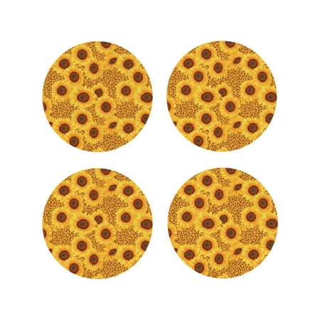 Pofeuu Yellow Leopard Print Sunflower Print Coasters for Drinks 4Pack PU Leather Coasters Bar Drink Coasters for Tabletop Protection Furniture from Damage-Round Shape
Pofeuu Yellow Leopard Print Sunflower Print Coasters for Drinks 4Pack PU Leather Coasters Bar Drink Coasters for Tabletop Protection Furniture from Damage-Round Shape
