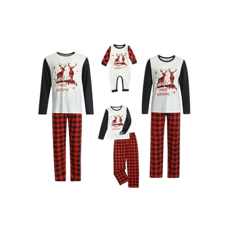 Inevnen Christmas Parent-child Wear Matching Xmas Family Pjs Set Round Neck Tops Pants and Romper
Inevnen Christmas Parent-child Wear Matching Xmas Family Pjs Set Round Neck Tops Pants and Romper