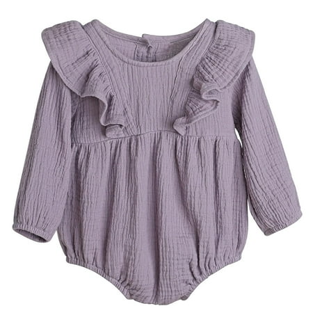 YWDJ 2022 Baby Clothes 0-24months Autumn Toddler Kids Baby Girls Cute Clothes Jumpsuit Long Sleeve Bodysuit Romper Purple 0-3 Months
YWDJ 2022 Baby Clothes 0-24months Autumn Toddler Kids Baby Girls Cute Clothes Jumpsuit Long Sleeve Bodysuit Romper Purple 0-3 Months