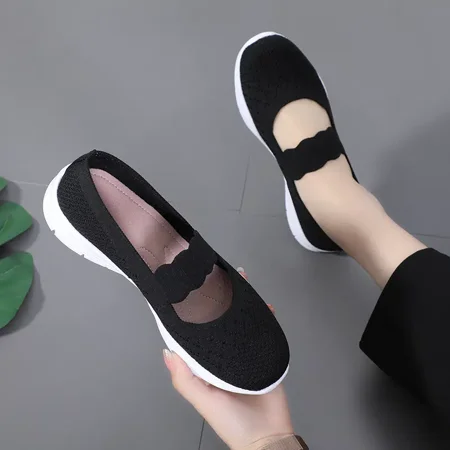 Knit Texture Belted Vamp Walking Shoes Air Cushion Breathable Flat Shoes Lightweight Outdoor Yoga Flats Women‘s Footwear
Knit Texture Belted Vamp Walking Shoes Air Cushion Breathable Flat Shoes Lightweight Outdoor Yoga Flats Women‘s Footwear