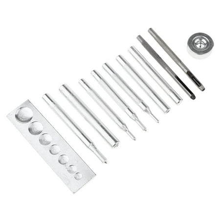 Die Punch Hole Base for Stud Button Leather Popper Fastener 11Pcs