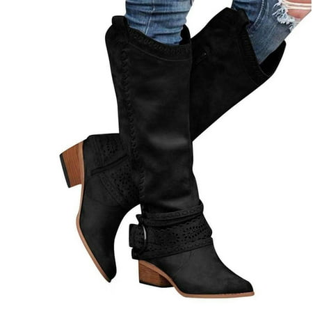 Western Cowboy Riding Boots with Thick Heel Under Knee PU Boots Middle Tube Boots for Women Winter Autumn Supply
Western Cowboy Riding Boots with Thick Heel Under Knee PU Boots Middle Tube Boots for Women Winter Autumn Supply