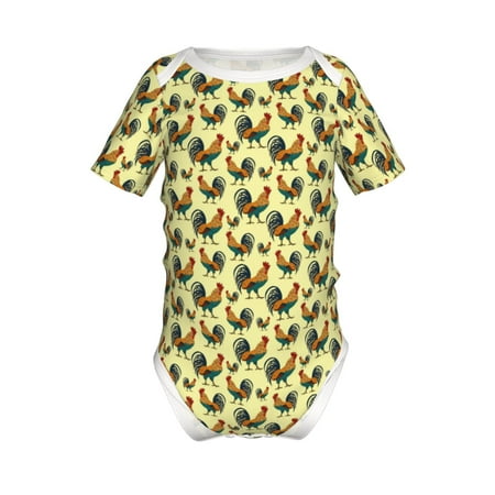 Yiaed Roosters In Farm Print Infant Climbing Short Sleeve Onesie One-Piece Baby Bodysuit Clothes 0-12 Months -18 Months
Yiaed Roosters In Farm Print Infant Climbing Short Sleeve Onesie One-Piece Baby Bodysuit Clothes 0-12 Months -18 Months