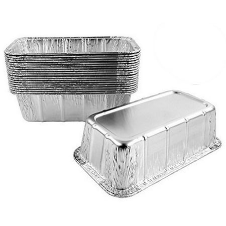 Pactogo 1.5 lb. Disposable Aluminum Foil Loaf Bread Baking Pan 8 x 4.25 x 2.34 - Made in USA (Pack of 10)
Pactogo 1.5 lb. Disposable Aluminum Foil Loaf Bread Baking Pan 8 x 4.25 x 2.34 - Made in USA (Pack of 10)
