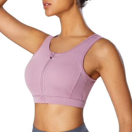 Gotoly Front Closure Sport Bra For Women Wirefree Removable Pads Racerback Workout Yoga Bras with Zipper(Purple X-Large)
Gotoly Front Closure Sport Bra For Women Wirefree Removable Pads Racerback Workout Yoga Bras with Zipper(Purple X-Large)