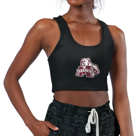 Women s Black Mississippi State Bulldogs Reversible Sports Bra