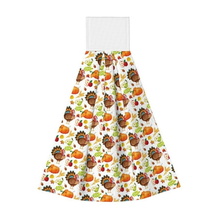Zeuib Holiday Thanksgiving Turkey Print Coral Velvet Hand Wipes Hanging Hand Towels Set with Hook & Loop Absorbent Towel for Bathroom Home
Zeuib Holiday Thanksgiving Turkey Print Coral Velvet Hand Wipes Hanging Hand Towels Set with Hook & Loop Absorbent Towel for Bathroom Home