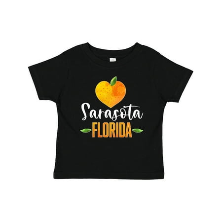 Inktastic Sarasota Florida Orange in Heart Gift Baby Boy or Baby Girl T-Shirt