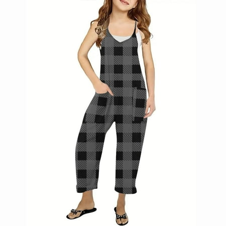 ameIAEA Boys Girls Sleeveless Spaghetti Strap Fall Jumpsuit Wide Leg Long Pant Romper with Pockets
ameIAEA Boys Girls Sleeveless Spaghetti Strap Fall Jumpsuit Wide Leg Long Pant Romper with Pockets
