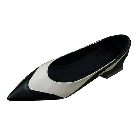 Casual Shoes for Women Women Casual Shoes Autumn And Winter Simple Pointed Toe Color Matching Fashion Low Heeled Comfortable Women Casual Shoes Pu Black 38
Casual Shoes for Women Women Casual Shoes Autumn And Winter Simple Pointed Toe Color Matching Fashion Low Heeled Comfortable Women Casual Shoes Pu Black 38