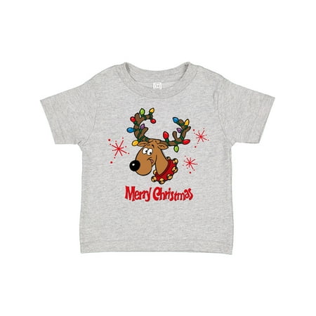 Inktastic Merry Christmas Reindeer Gift Toddler Boy or Toddler Girl T-Shirt