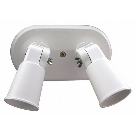 W F Harris Lighting Lampholder INC Surface Mnt White 2 Heads 201-W