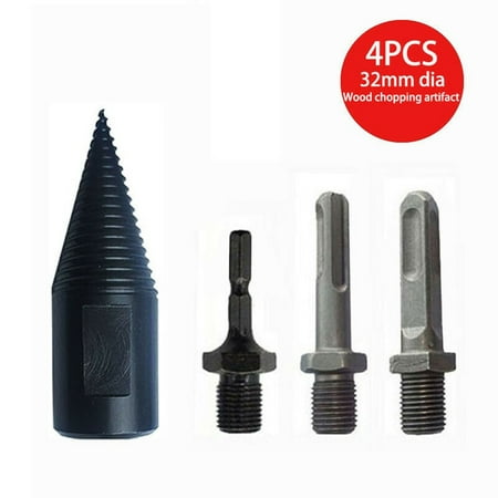 4X Firewood Drill Bit Log Wood Splitter Screw Splitting Cone Driver High Speed
4X Firewood Drill Bit Log Wood Splitter Screw Splitting Cone Driver High Speed