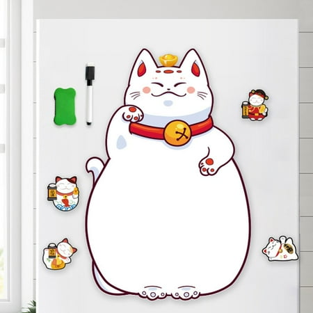 Refrigerator Magnetic Board Kit Meal Plan Erasable Menu Cute Decor Kitchen