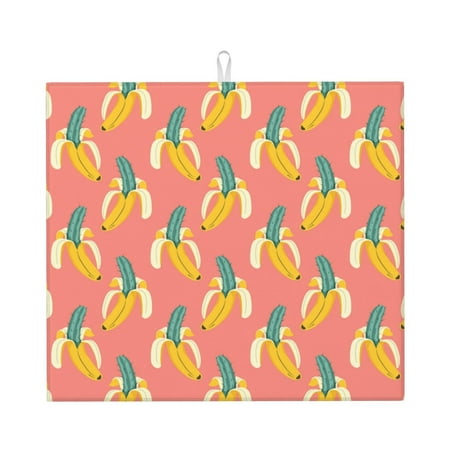 Dish Drying Mats for Kitchen Counter Cactus banana Pattern 16x18in Dish Drying Pad Coffee Mat with Hanging Loop Super absorbent Kitchen Counter Mat Coffee Bar Accessories
Dish Drying Mats for Kitchen Counter Cactus banana Pattern 16x18in Dish Drying Pad Coffee Mat with Hanging Loop Super absorbent Kitchen Counter Mat Coffee Bar Accessories