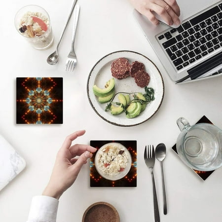 FMSHPON Mandala Pattern Set of 6 Coaster for Drinks Absorbent Ceramic Stone Coasters Cup Mat with Cork Base for Home Kitchen Room Coffee Table Bar Decor
FMSHPON Mandala Pattern Set of 6 Coaster for Drinks Absorbent Ceramic Stone Coasters Cup Mat with Cork Base for Home Kitchen Room Coffee Table Bar Decor