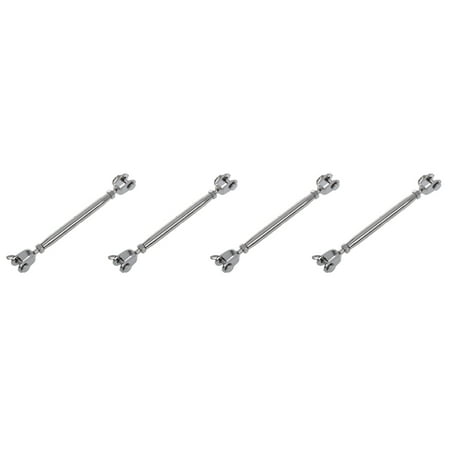 4X 304 Stainless Steel Rigging Screw Closed Body Turnbuckle 7/32 inch Thread
