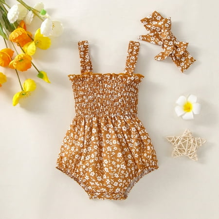 2022 Summer Baby Girls Rompers Toddler Cotton Jumpsuits Newborn Girl Floral Infant Romper Headband Baby Clothes 0-18 M
2022 Summer Baby Girls Rompers Toddler Cotton Jumpsuits Newborn Girl Floral Infant Romper Headband Baby Clothes 0-18 M