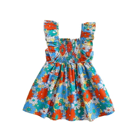 Qtinghua Toddler Baby Girls Princess Party Dresses Fly Sleeve Square Neck Flowers Print A-line Dress Summer Clothes
Qtinghua Toddler Baby Girls Princess Party Dresses Fly Sleeve Square Neck Flowers Print A-line Dress Summer Clothes