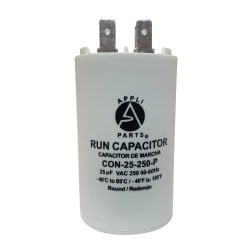 Appli Parts Run Capacitor 25 Mfd (microfarads) 250 Volts Plastic Body W/Terminals CON-25-250-P