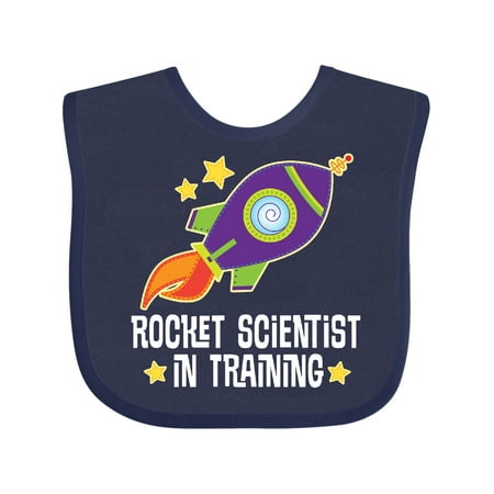 Inktastic Rocket Scientist in Training Gift Baby Boy or Baby Girl Bib