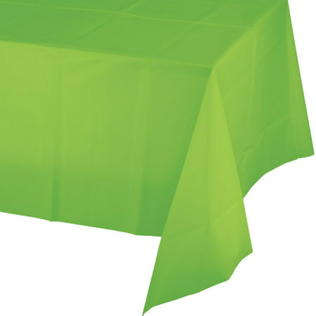 Club Pack of 24 Fresh Lime Green Disposable Plastic Banquet Party Table Covers 108