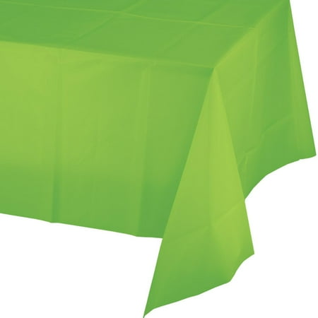 Club Pack of 24 Fresh Lime Green Disposable Plastic Banquet Party Table Covers 108