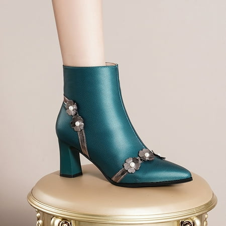 Cathalem Heel Boots for Women High 2022 Women s And Winter Boots New Flower Short Boots Summer High Heels for Women Blue 7
Cathalem Heel Boots for Women High 2022 Women s And Winter Boots New Flower Short Boots Summer High Heels for Women Blue 7