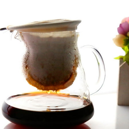 Reusable Coffee Filter Bag Accessories Washable Mesh Handmade Decor Strainer for Wood Handle
Reusable Coffee Filter Bag Accessories Washable Mesh Handmade Decor Strainer for Wood Handle
