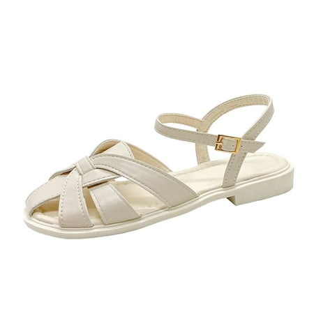 Sandals Women Fashion Round Toe Fashion Comfortable Flat Bottom Summer New Pattern Buckle Sandals
Sandals Women Fashion Round Toe Fashion Comfortable Flat Bottom Summer New Pattern Buckle Sandals
