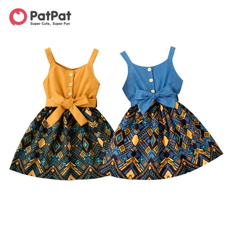 PatPat Toddler Girl Dresses Toddler Girl Boho Exotic Graphic Splice Belted Slip Dress Little Girls Dresses
PatPat Toddler Girl Dresses Toddler Girl Boho Exotic Graphic Splice Belted Slip Dress Little Girls Dresses