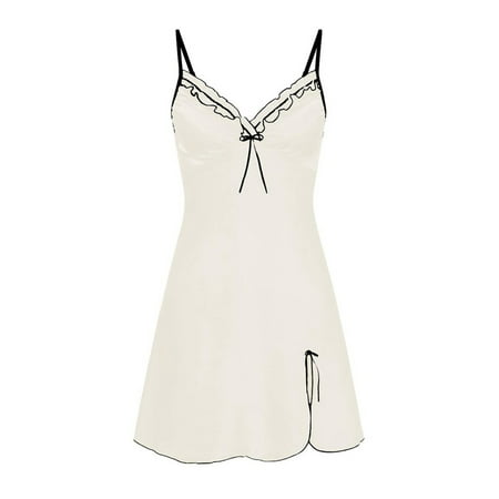 Enjiwell Women s Satin Silk Sleepwear Chemise Babydoll Lingerie Sling Nightie Dress
Enjiwell Women s Satin Silk Sleepwear Chemise Babydoll Lingerie Sling Nightie Dress