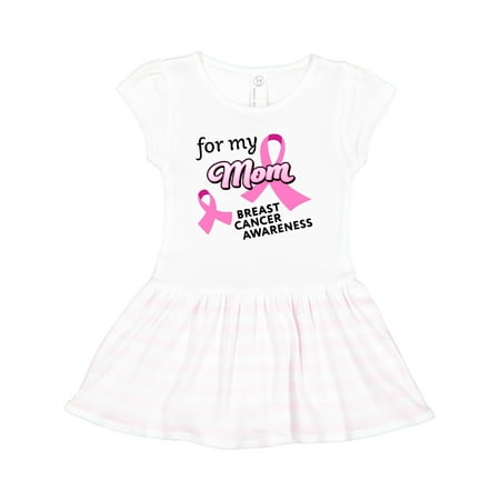 Inktastic For My Mom - Breast Cancer Awareness Gift Toddler Girl Dress