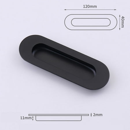 GDHOME Stainless Steel Concealed Sliding Door Handle Embedded Door Handle