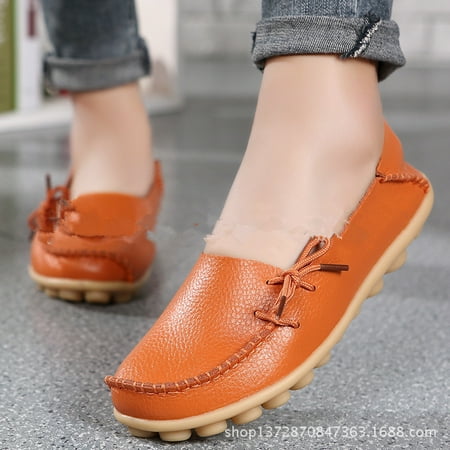 YAZI Women s Comfortable Leather Loafers Casual Round Toe Moccasins Wild Driving Flats Soft Walking Shoes Women Slip On
YAZI Women s Comfortable Leather Loafers Casual Round Toe Moccasins Wild Driving Flats Soft Walking Shoes Women Slip On