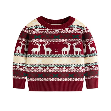 Usaibhir Kids Ugly Christmas Sweater Knit Crewneck Long Sleeve Sweater Pullover Xmas Holiday Sweaters 3-7 Years
Usaibhir Kids Ugly Christmas Sweater Knit Crewneck Long Sleeve Sweater Pullover Xmas Holiday Sweaters 3-7 Years